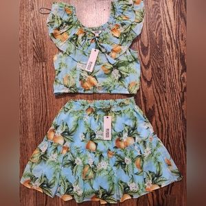 SET BB DAKOTA Zest For Life Skirt Set